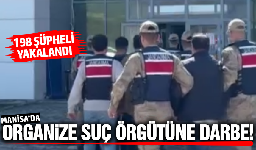 Manisa'da dahil 16 ilde organize suç çetesine yönelik operasyon
