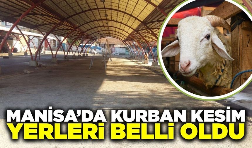 Manisalılar dikkat: Kurban kesim alanları belli oldu