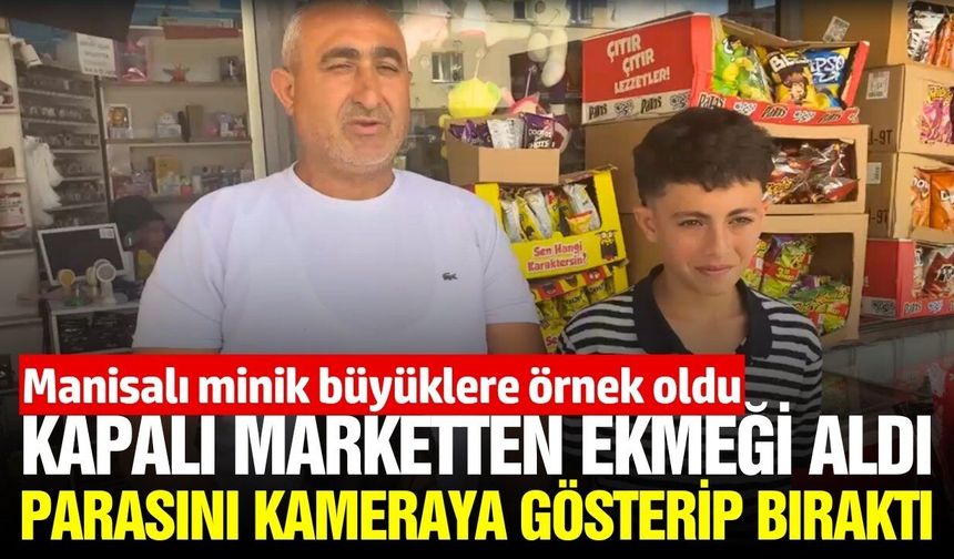 Manisa'da minik Yusuf’tan anlamlı hareket