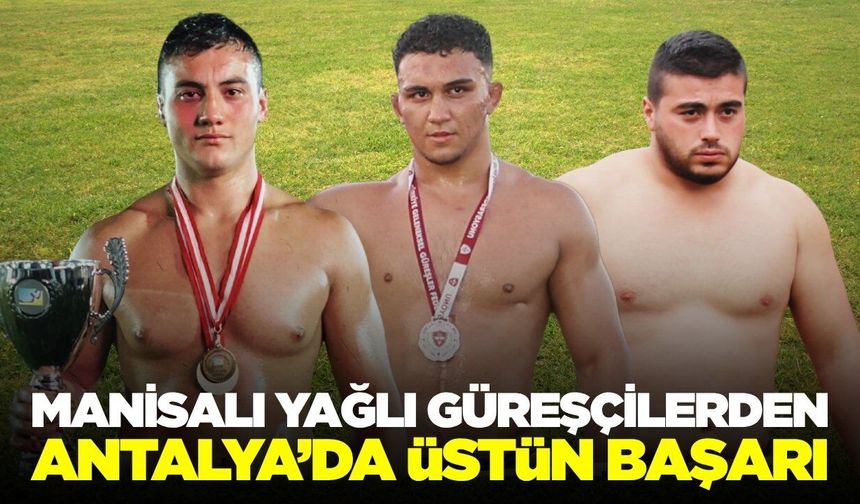 Manisa'nın genç pehlivanları Antalya'da gövde gösterisi yaptı