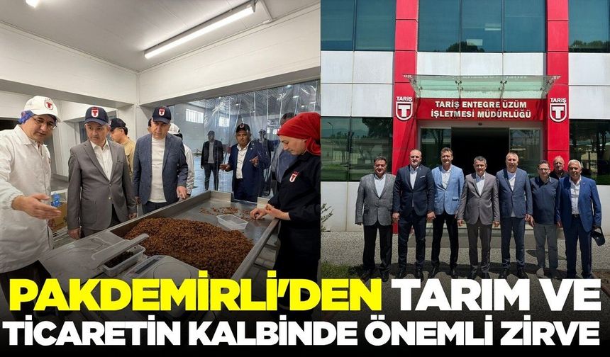 Pakdemirli'den Alaşehir'de ekonomi çıkarması​!