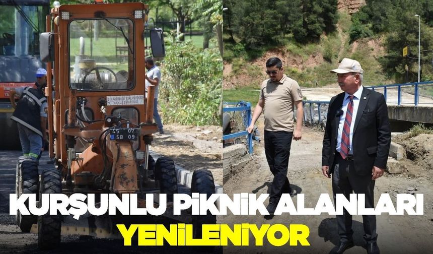 Salihli’de kurşunlu piknik alanı bayrama hazırlanıyor