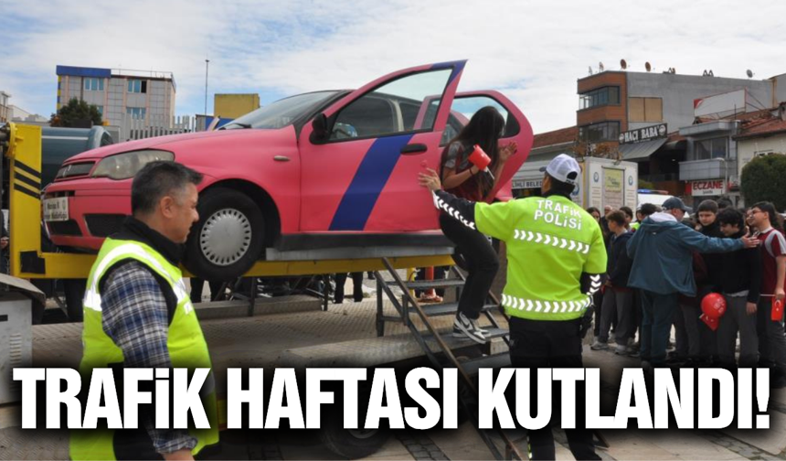 Salihli'de öğrencilere uygulamalı trafik eğitimi