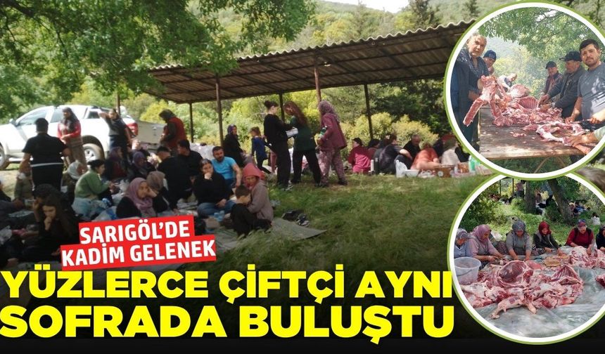 Sarıgöl'de iki asırlık gelenek: Çiftçilerden yoğun katılım