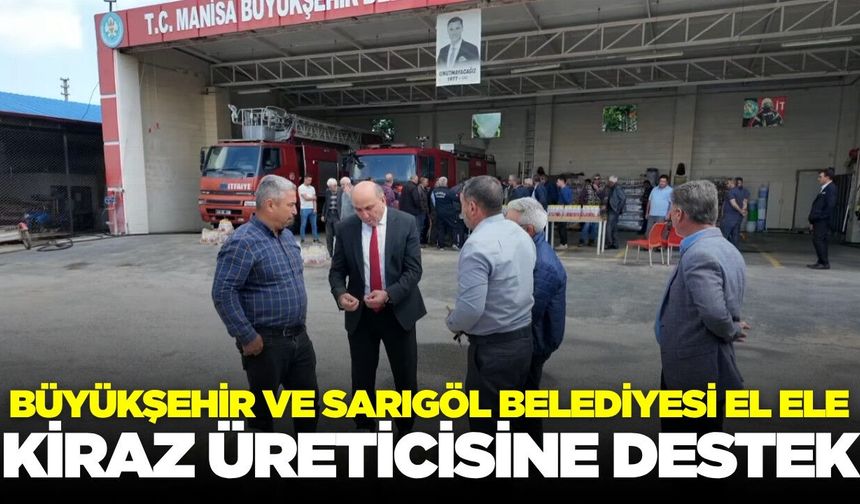 Sarıgöl’de üreticilere Büyükşehir’den destek