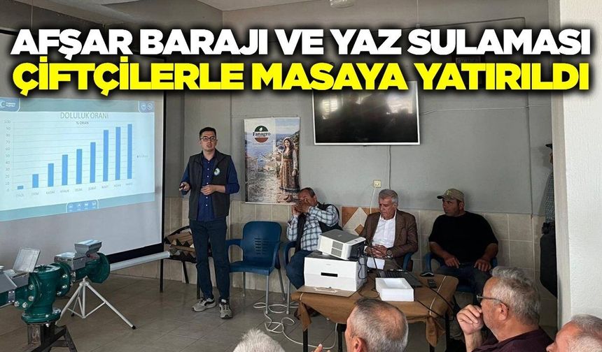 Sarıgöl ve Alaşehir'de üreticilere sulama bilgilendirmesi