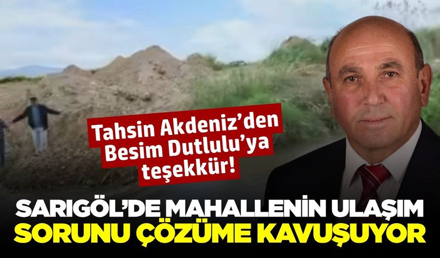 Sarıgöl'de mahallenin yıllardır beklediği köprü için ilk adım atıldı
