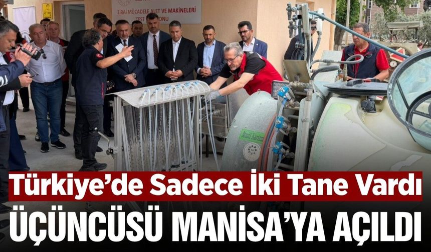 Sarıgöl’de Türkiye’nin 3. Zirai Mücadele Test İstasyonu hizmete açıldı