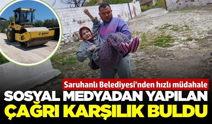 Saruhanlı'da engelli vatandaşa anında destek