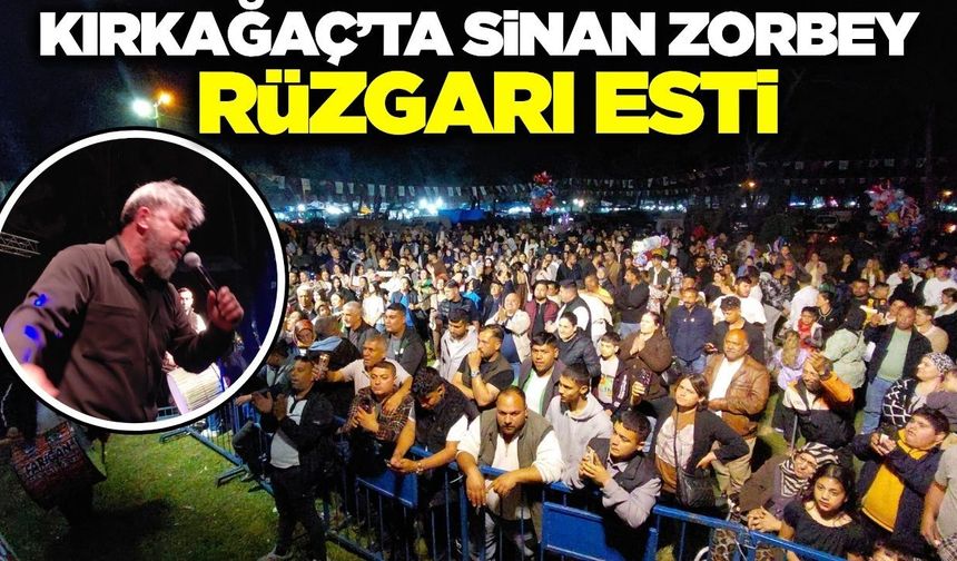 Kırkağaç'ta Sinan Zorbey rüzgarı: Çam festivalinde unutulmaz gece