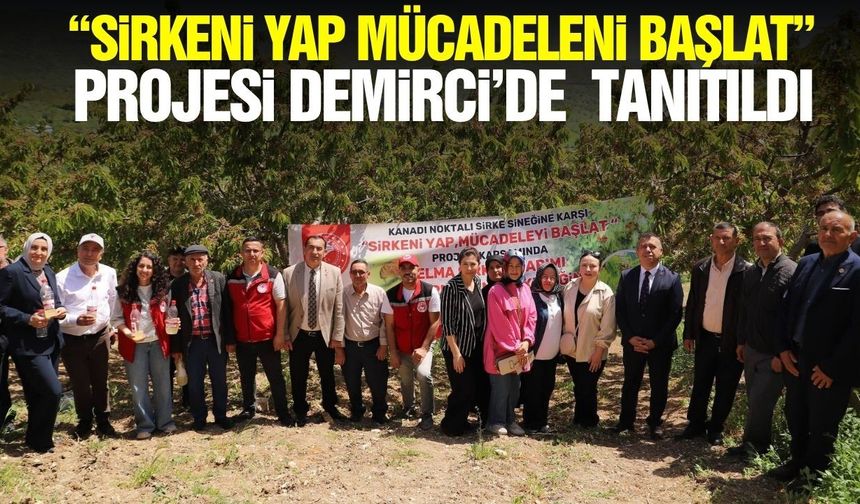 Demirci'de kanadı noktalı sineğine karşı biyoteknik mücadele