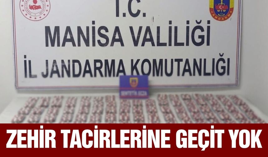 Soma’da zehir tacirlerine geçit yok: 2 bin 183 hap yakalandı