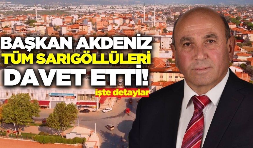 Başkan Akdeniz'den özel davet: Eğlence ve spor bir arada
