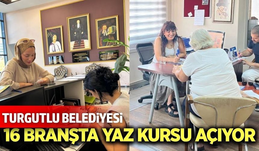 Turgutlu’da yaz spor ve kültür kurslarına yoğun ilgi