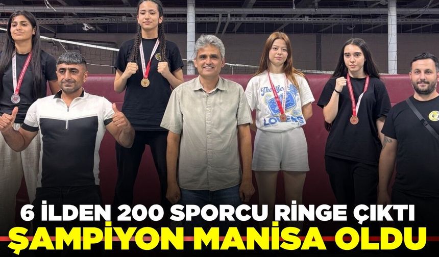 Manisa iller Arası Muaythai Şampiyonası'na ev sahipliği yaptı