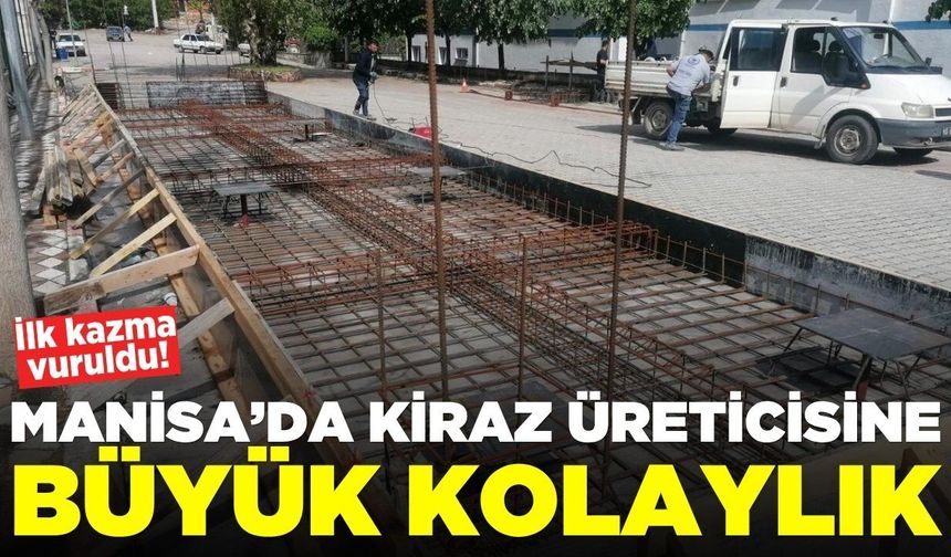 Manisa'da üreticiye büyük kolaylık: Kantarın inşasına başlandı
