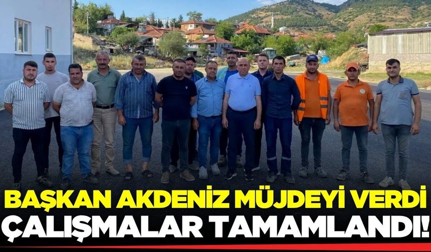 Başkan Akdeniz duyurdu: Mahallenin sorunu çözüme kavuştu