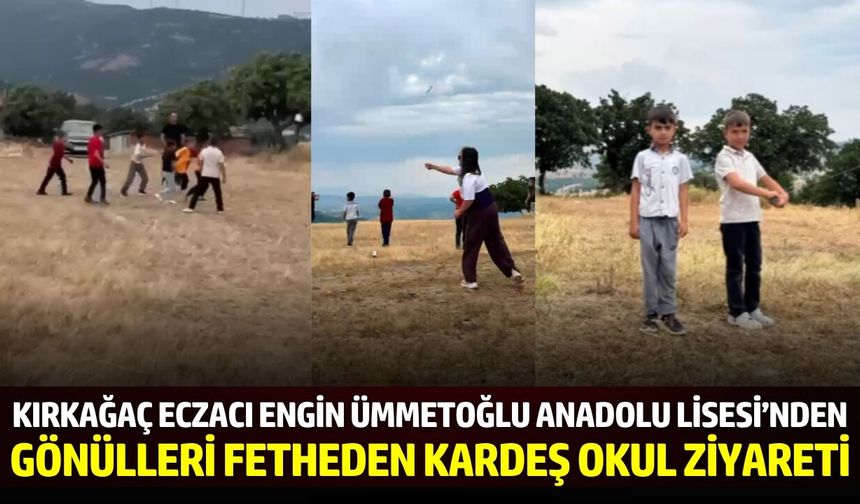 Kırkağaç'ta uçurtmalar kardeşlik için yükseldi!