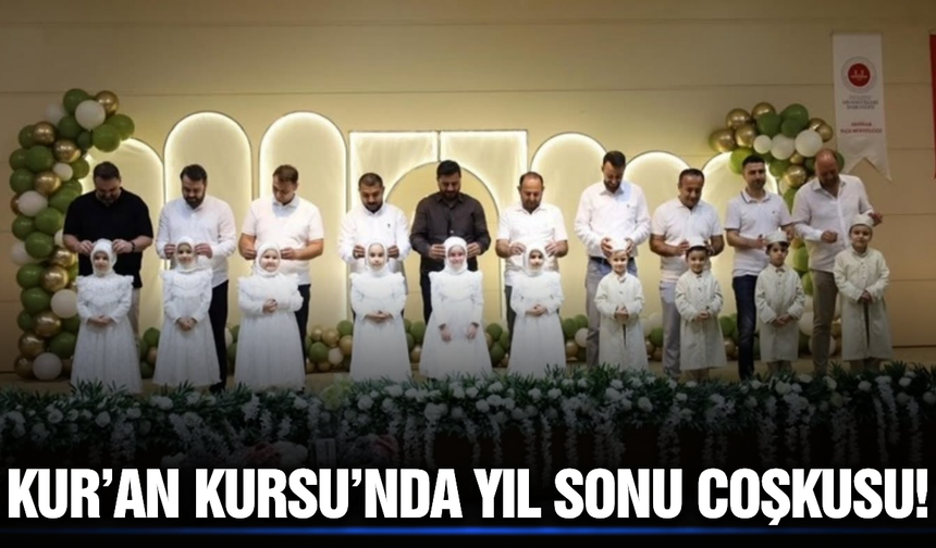 Manisa'da Kur’an Kursu’nda yıl sonu coşkusu!