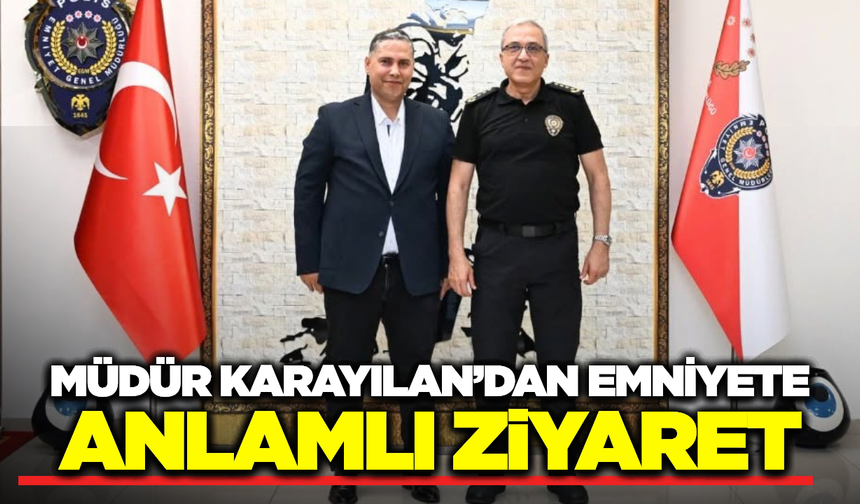 Manisa Tarım ve Orman İl Müdürü Karayılan’dan, Emniyet Müdürü Karayel’e "Hayırlı Olsun" Ziyareti