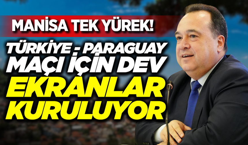 Cumhuriyet Meydanı ve Atatürk Kent Parkı’nda Dev Ekran Kuruluyor: Kentte Milli Maç Heyecanı!