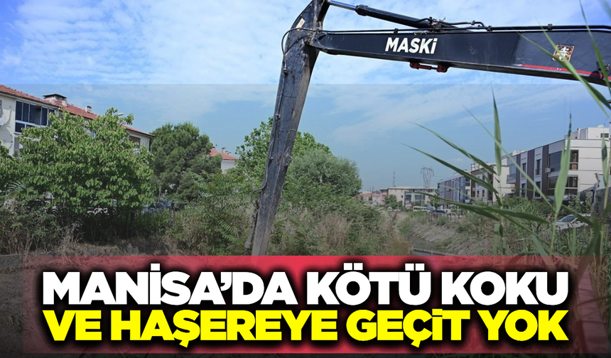 Manisa'da 5 Bin Metrelik Sulama Kanalına Temizlik