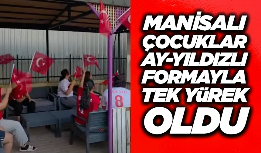 Manisa’da Çocuklardan A Milli Takıma Coşkulu Destek