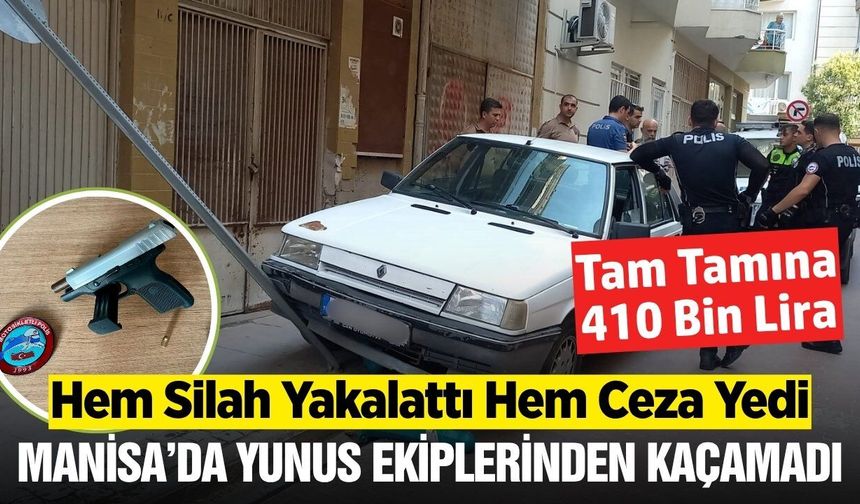 Manisa'da "Dur" İhtarına Uymayan Sürücü Kovalama Neticesinde Yakalandı