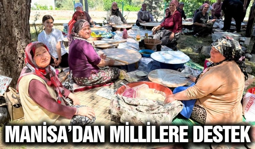 Manisa'da huzurevi sakinlerinden A Milli Takım'a destek