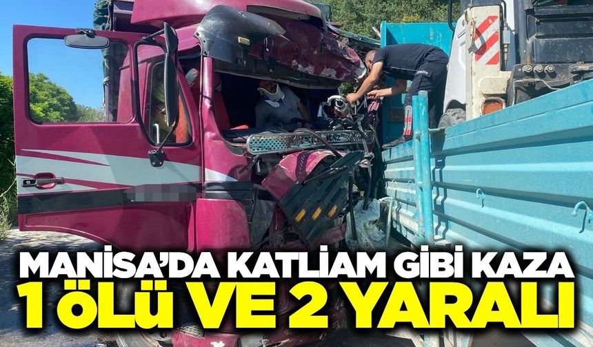 Manisa'da feci kazada belediye çalışanı hayatını kaybetti