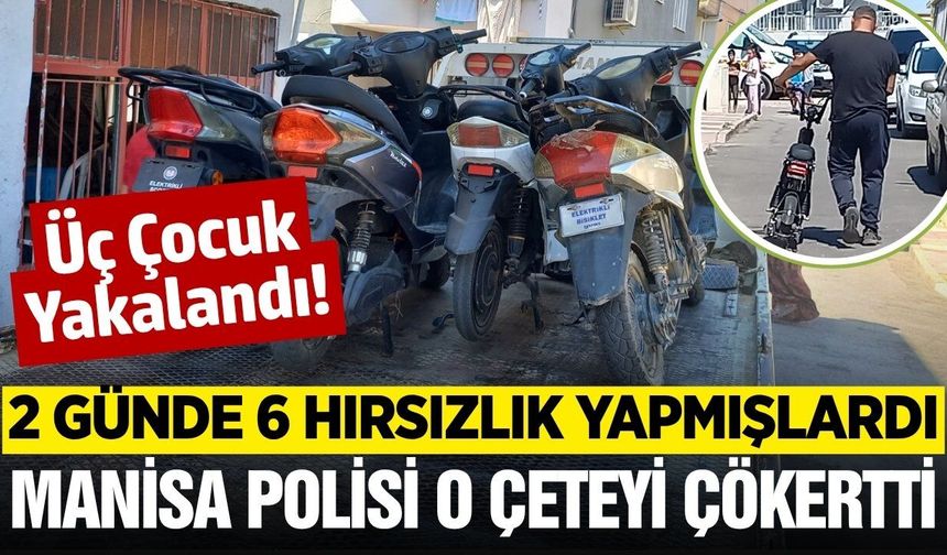 Manisa'da Motosiklet Hırsızlığı Çetesi Çökertildi: 3 Gözaltı