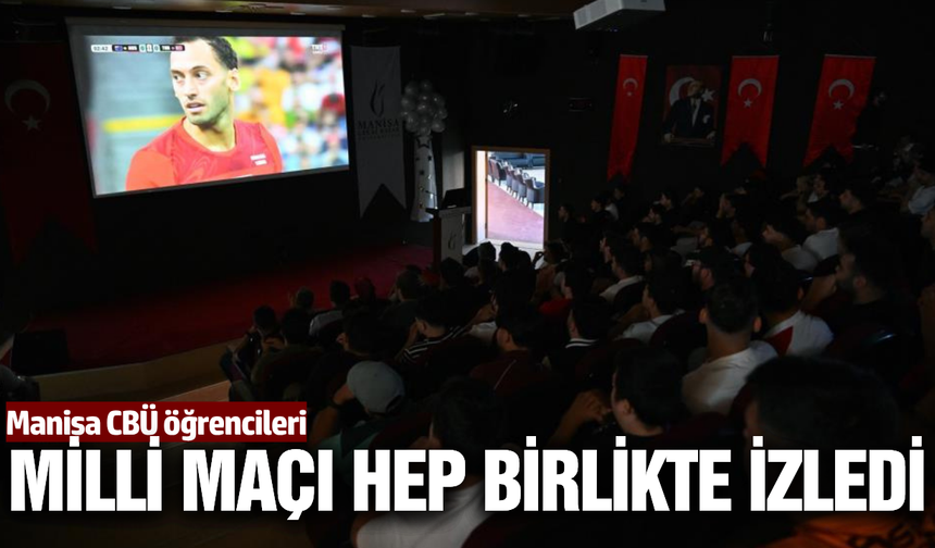 Manisa'da öğrenciler Dünya kupası heyecanını birlikte yaşadı