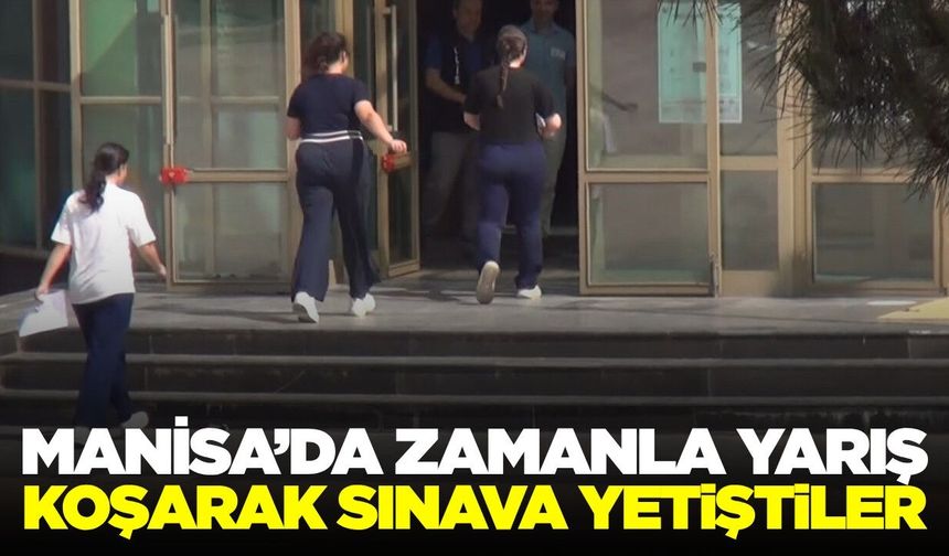 Manisa'da öğrenciler saniyeler ile yarıştı