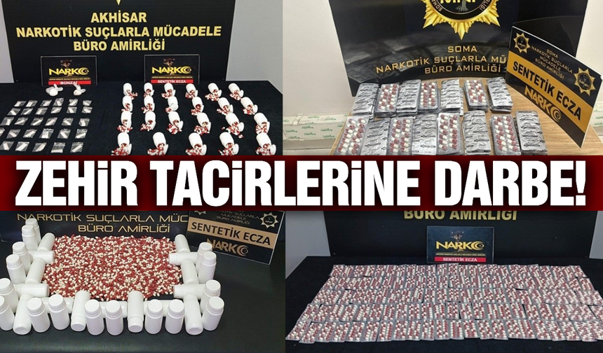 Manisa'da uyuşturucu operasyonlarında 54 tutuklama!