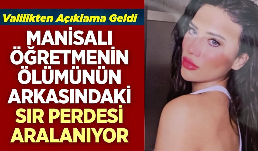 Manisalı genç öğretmenin hayatına son verdiği açıklandı: Okul müdürü görevden alındı