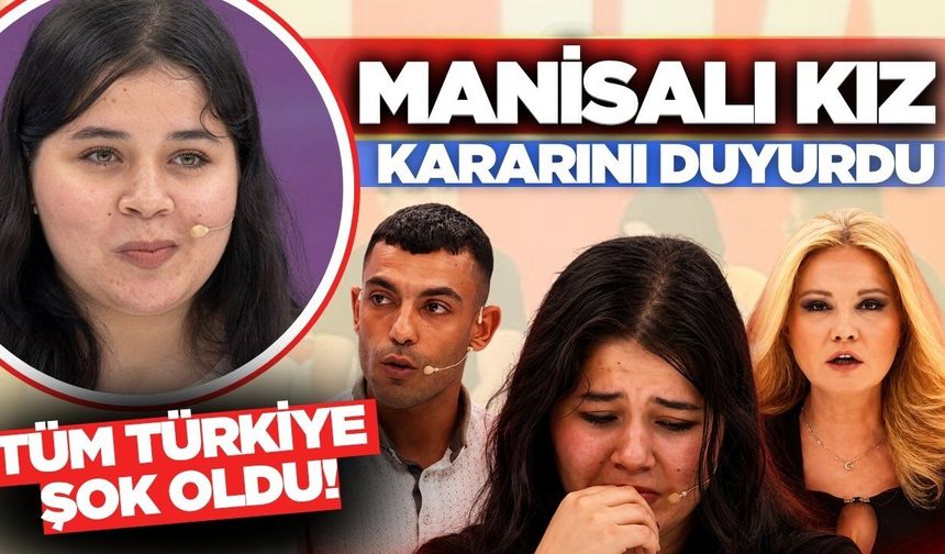 Manisalı kız Müge Anlı'da kararını duyurdu! Türkiye şaştı kaldı