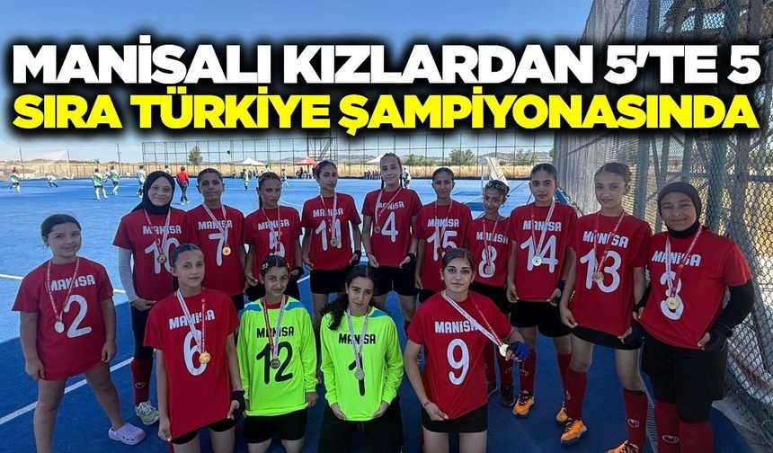 Manisa'nın hokeyci kızları Türkiye Şampiyonası'na gidecek!