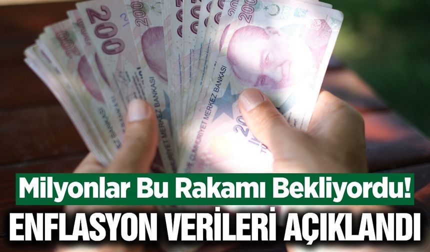 Mayıs ayı enflasyon verileri açıklandı