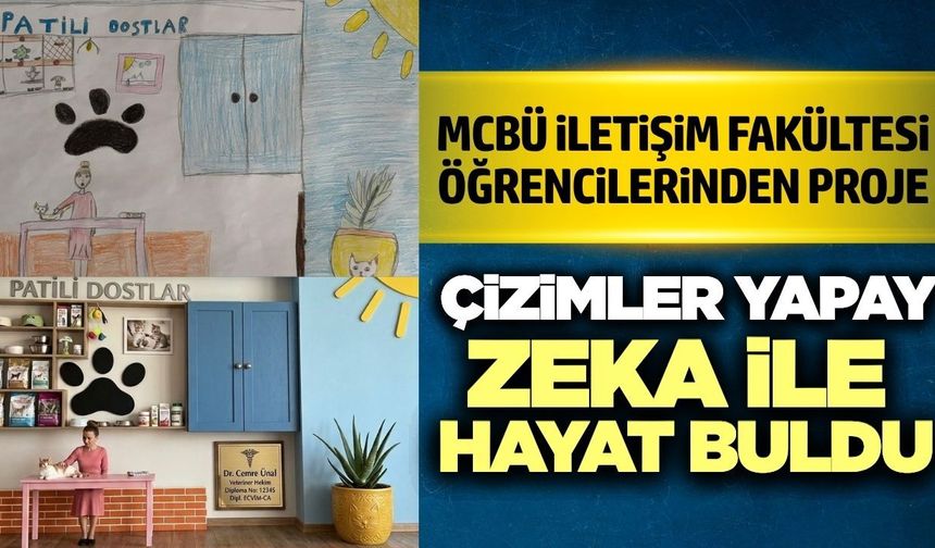 MCBÜ öğrencilerinden anlamlı çalışma: Miniklerin hayalleri dijital dünyada