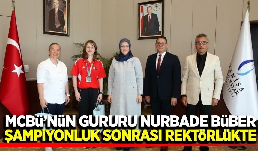 Dünya şampiyonu Büber’den Rektör Kibar’a ziyaret