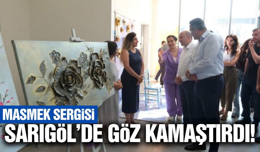 Sarıgöl'de MASMEK yıl sonu sergisine yoğun ilgi