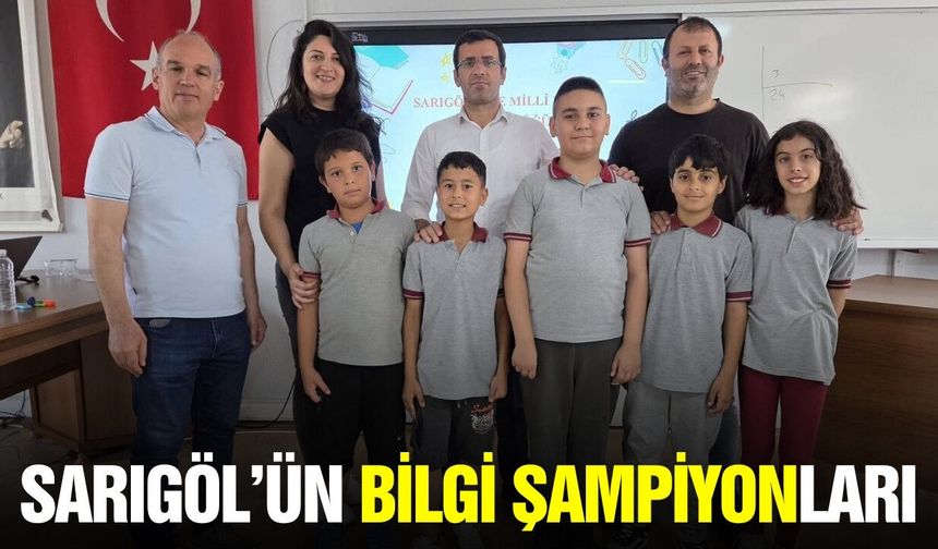 Sarıgöl'de İlkokullar Arası Bilgi Yarışması'nın şampiyonu belli oldu!