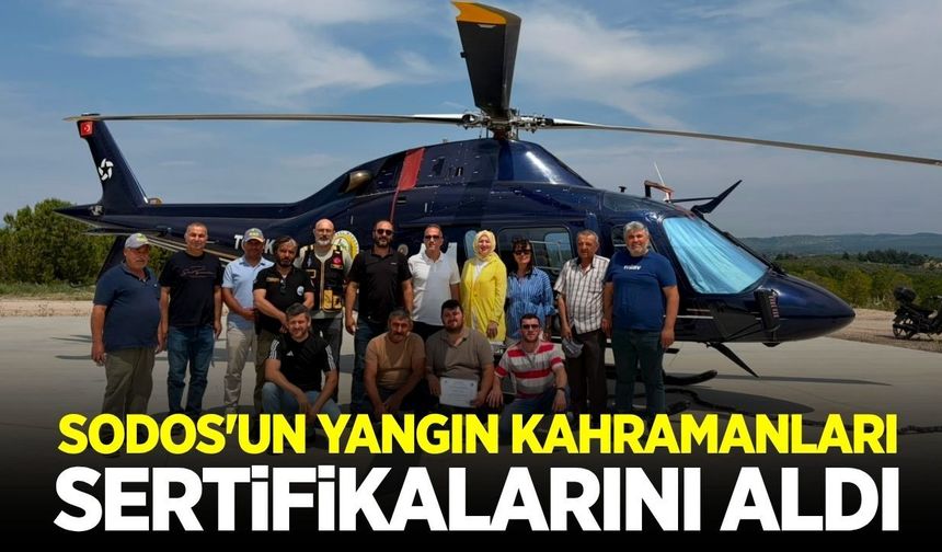 SODOS gönüllülerine “Orman Yangın Gönüllüsü” belgesi verildi