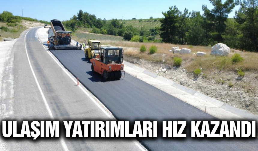 Demirci'de ulaşım yatırımları hız kesmeden devam ediyor!