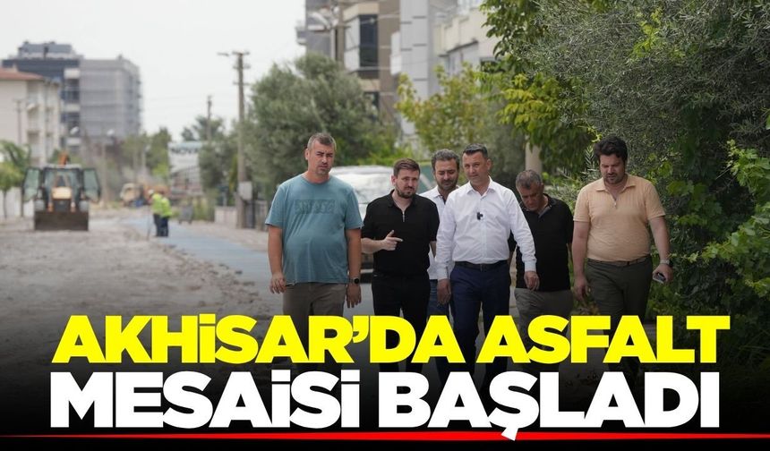 Akhisar’da yol yenileme çalışmaları hız kazandı