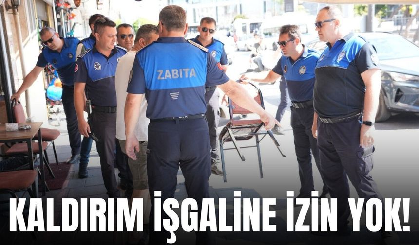 Akhisar'da Kaldırım İşgallerine Sıkı Denetim