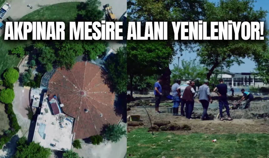 Akpınar Mesire Alanı yenileniyor!
