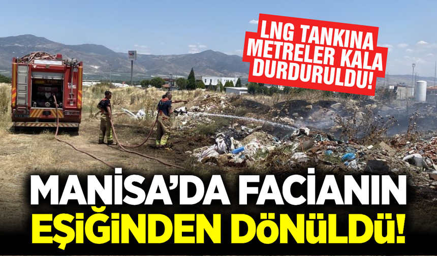 Alaşehir’de Korku Dolu Dakikalar: Ot Yangını Otogara ve Akaryakıt İstasyonuna Sıçradı!