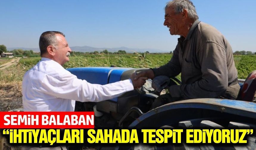 Yunusemre’de saha mesaisi: Balaban çalışmaları yerinde  inceledi