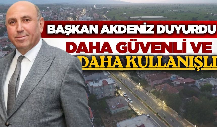 Başkan Akdeniz sözünü tuttu: Mahalle halkı memnun